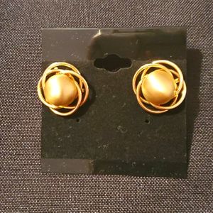 Goldtone Post Earings